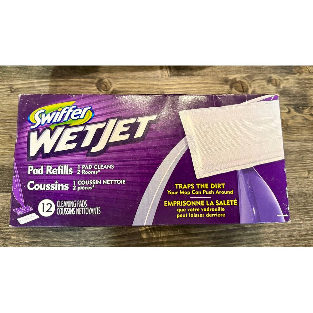 Swiffer WetJet Pad Refills 12 Count New Multi Surface Floor Cleaning Pads